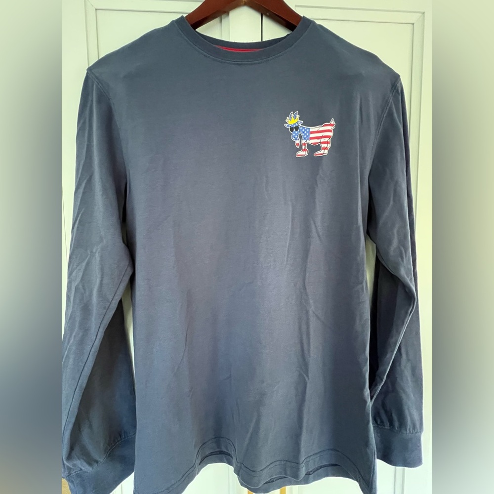 GOAT Men's Freedom Long Sleeve Blue/Gray Shirt